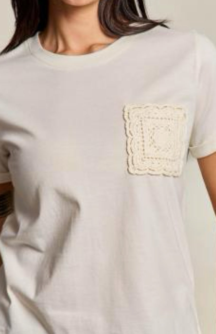 Crochet Pocket Tee