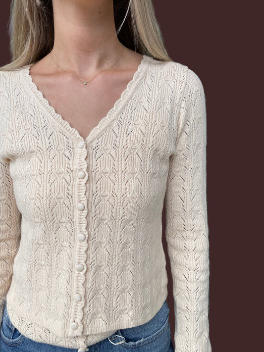 Pointelle Cardigan