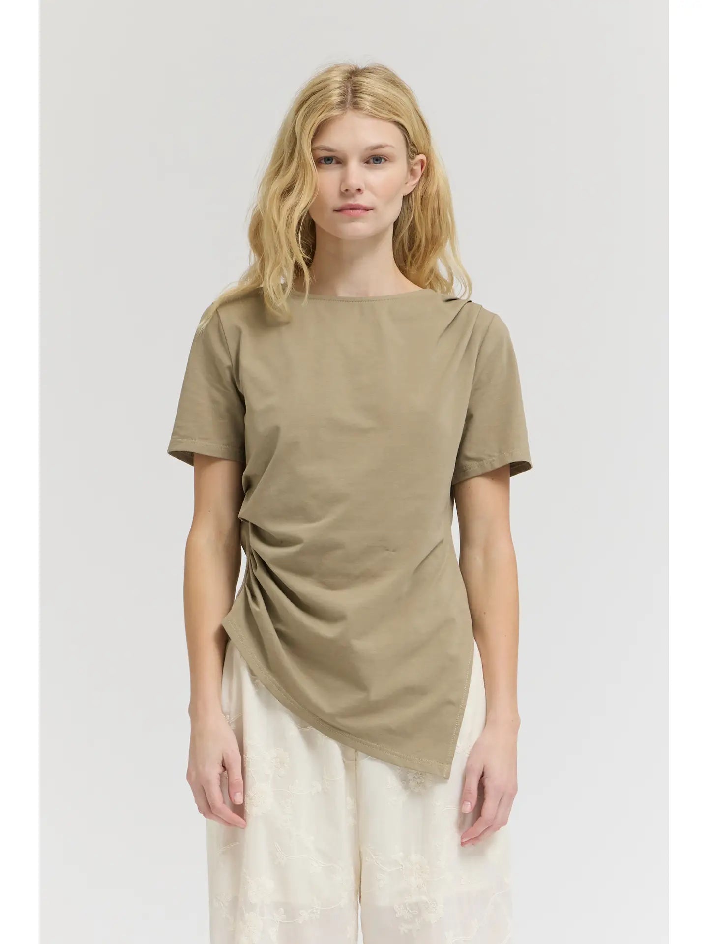 Asymmetric Sage Tee