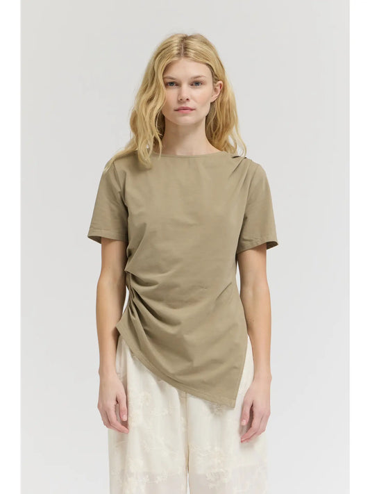 Asymmetric Sage Tee