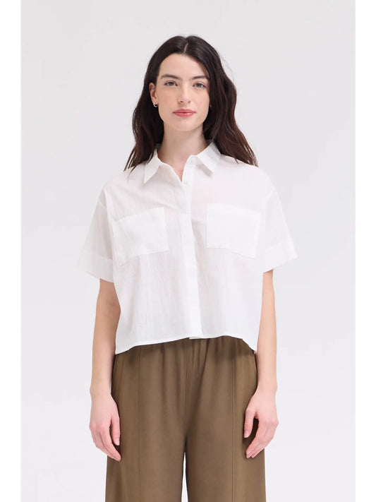 Cropped Classic Blouse