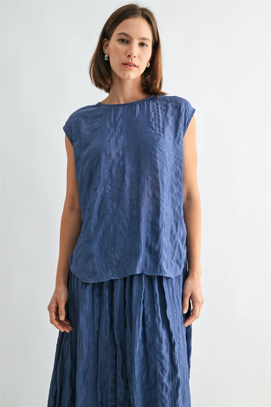 Peri Crinkle Top
