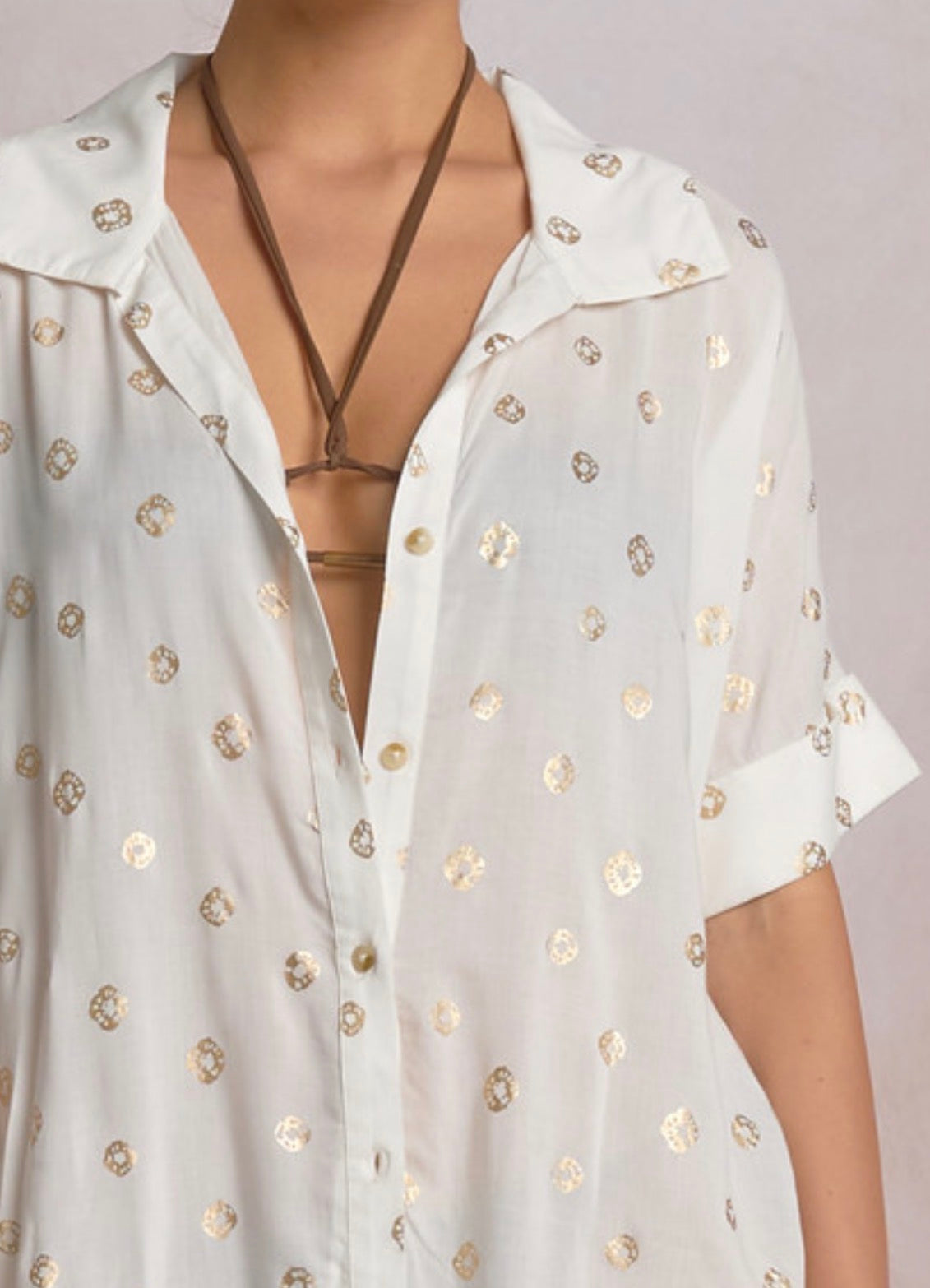 Golden Hour Button Front Dress
