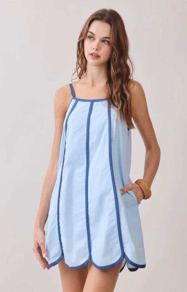 Charmed & Trimmed Mini Dress
