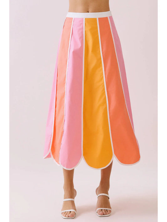 Scalloped Sorbet Skirt