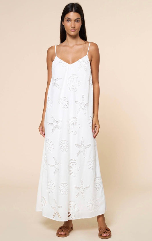 Seashore Embroidered Maxi