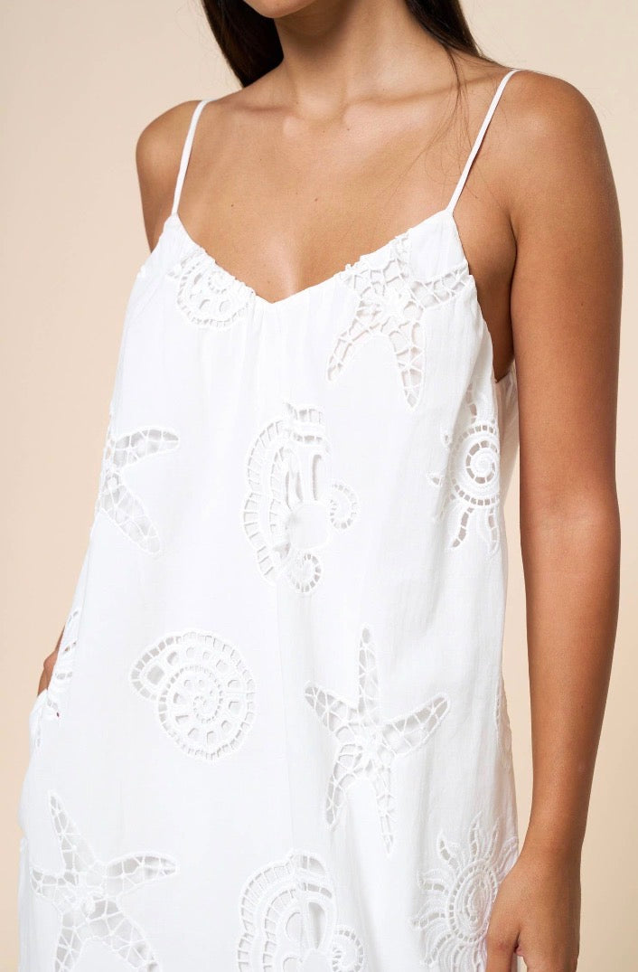 Seashore Embroidered Maxi