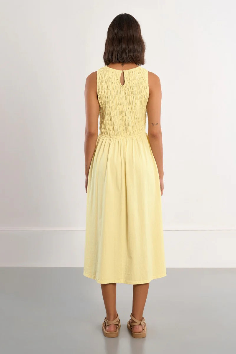Golden Smocked Dress