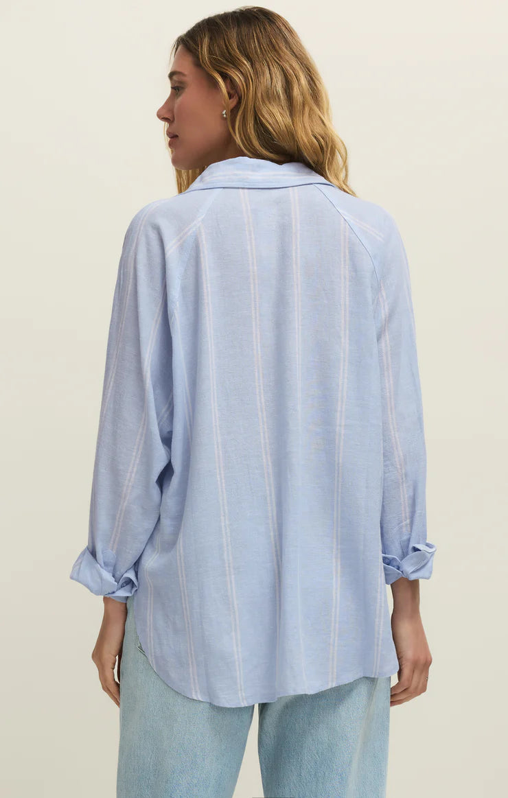 Perfect Linen Striped Top