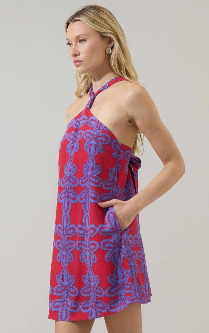 Rory Halter Mini Dress