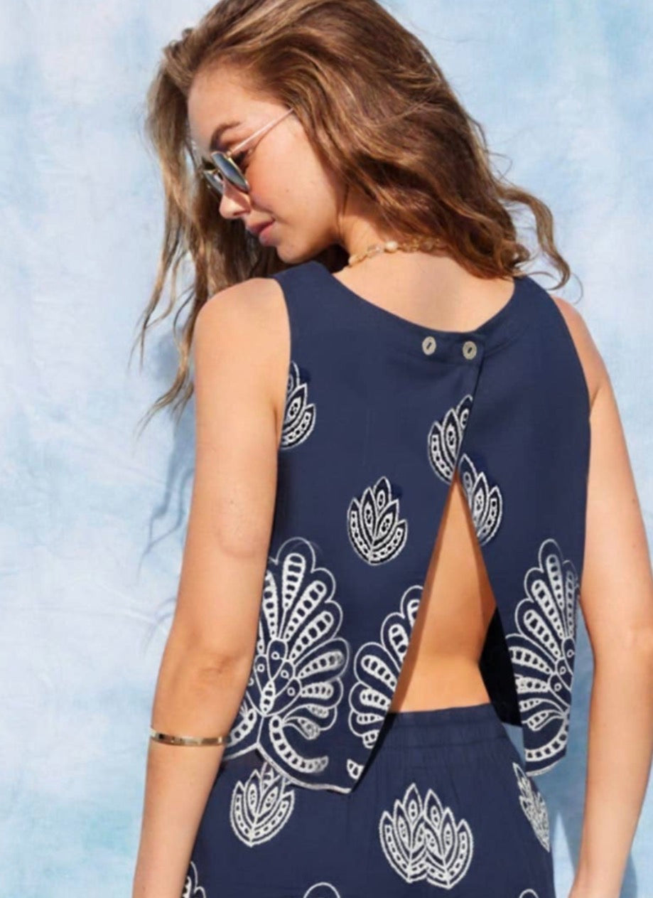 Davis Embroidered Tank