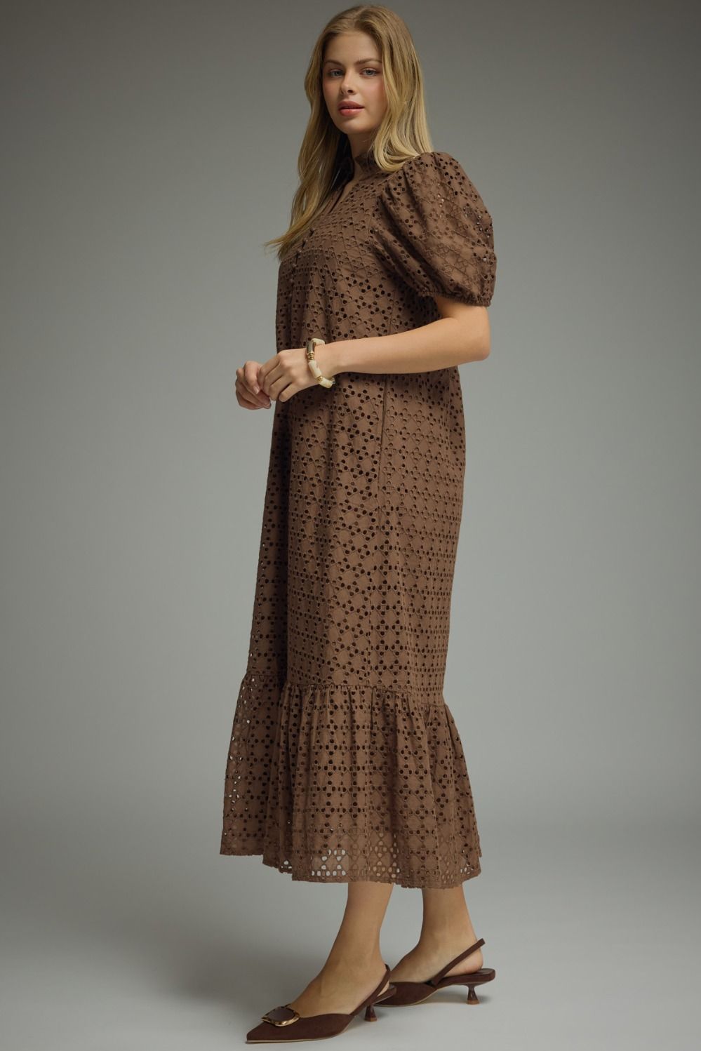 Berkley Eyelet Dress - Cocoa