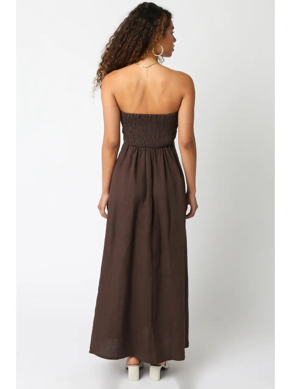 Cocoa Linen Dress