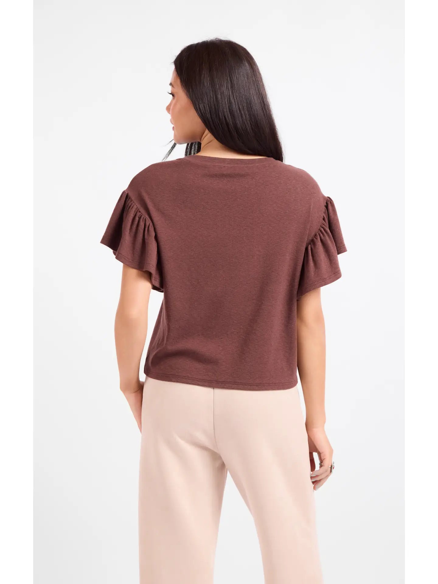 Delphine Ruffle Tee
