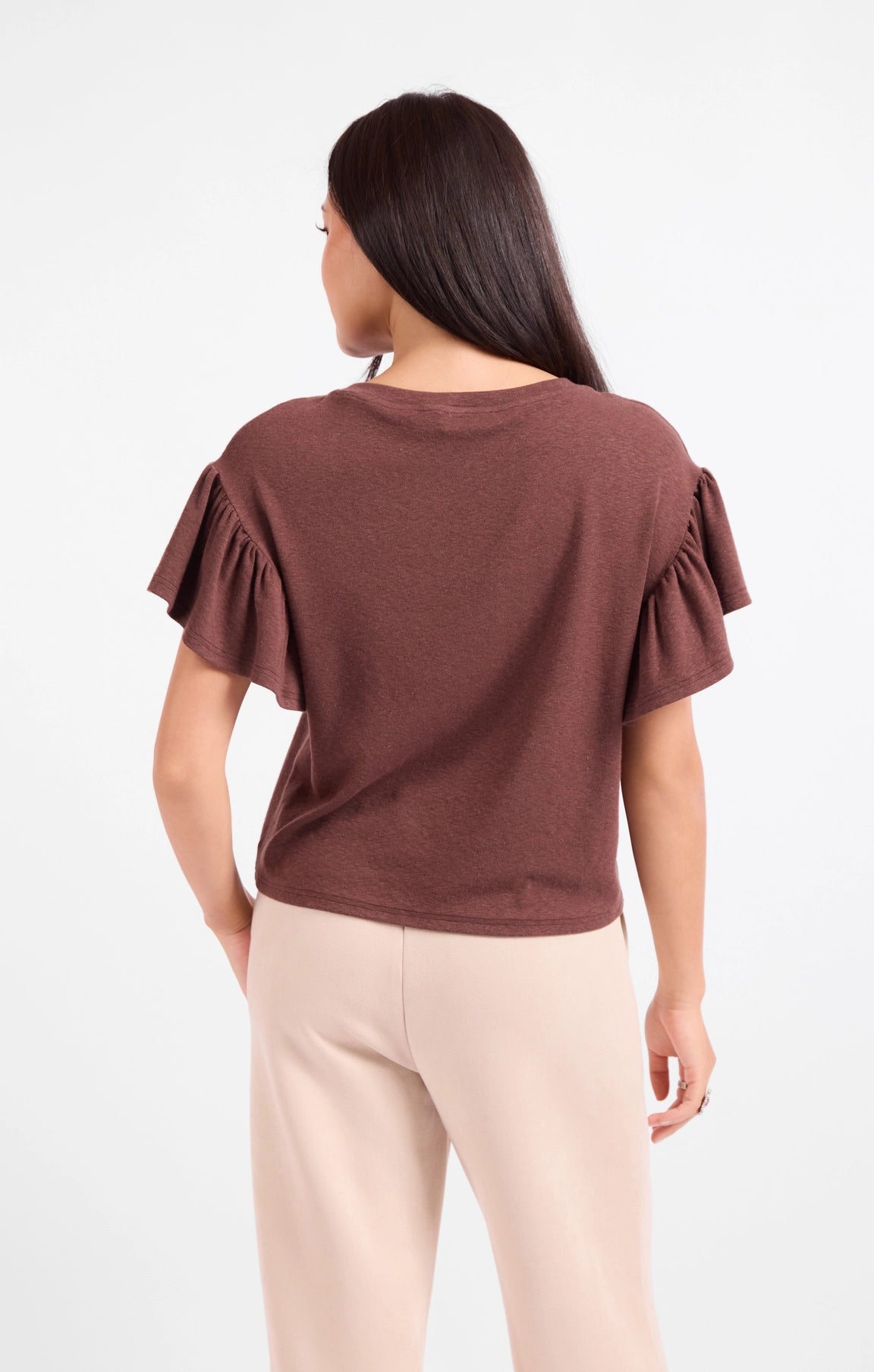 Delphine Ruffle Tee