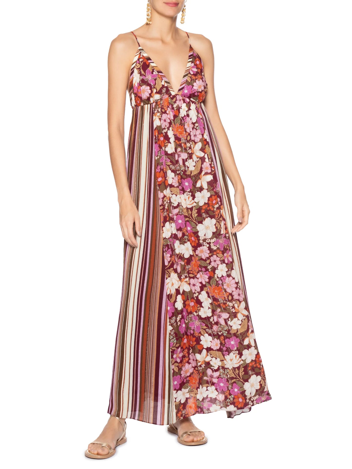 Dress To - Floral Lurex Maxi