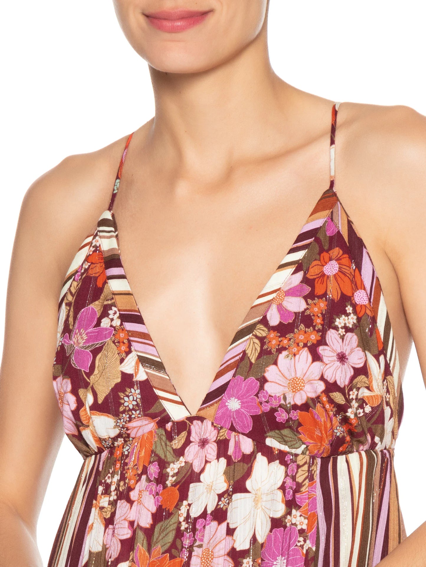 Dress To - Floral Lurex Maxi