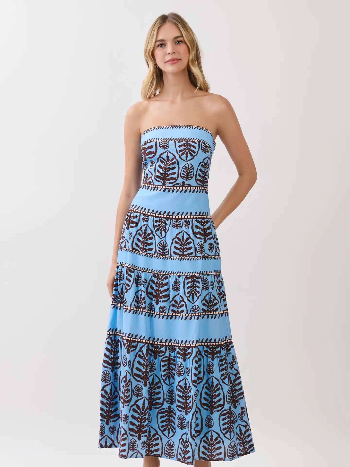 Blue Leaves Maxi