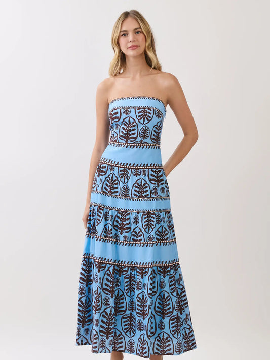 Blue Leaves Maxi