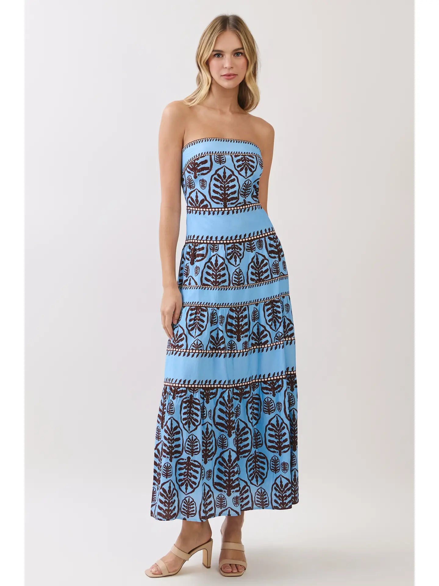 Blue Leaves Maxi