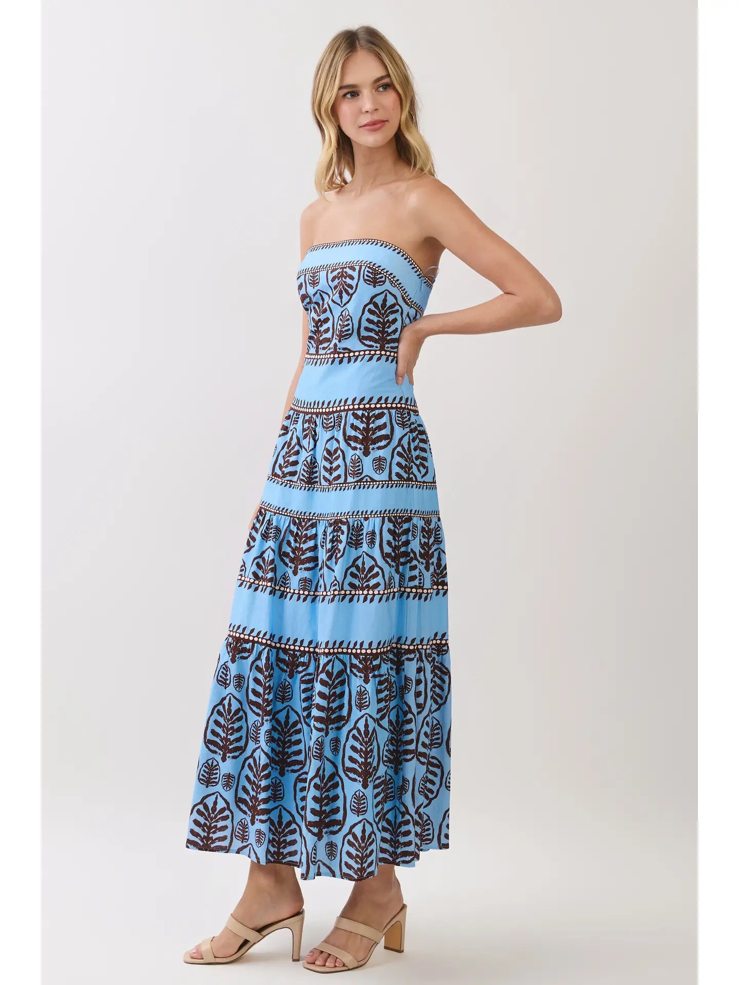 Blue Leaves Maxi