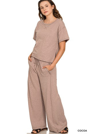 Cotton Slub Set - Cocoa