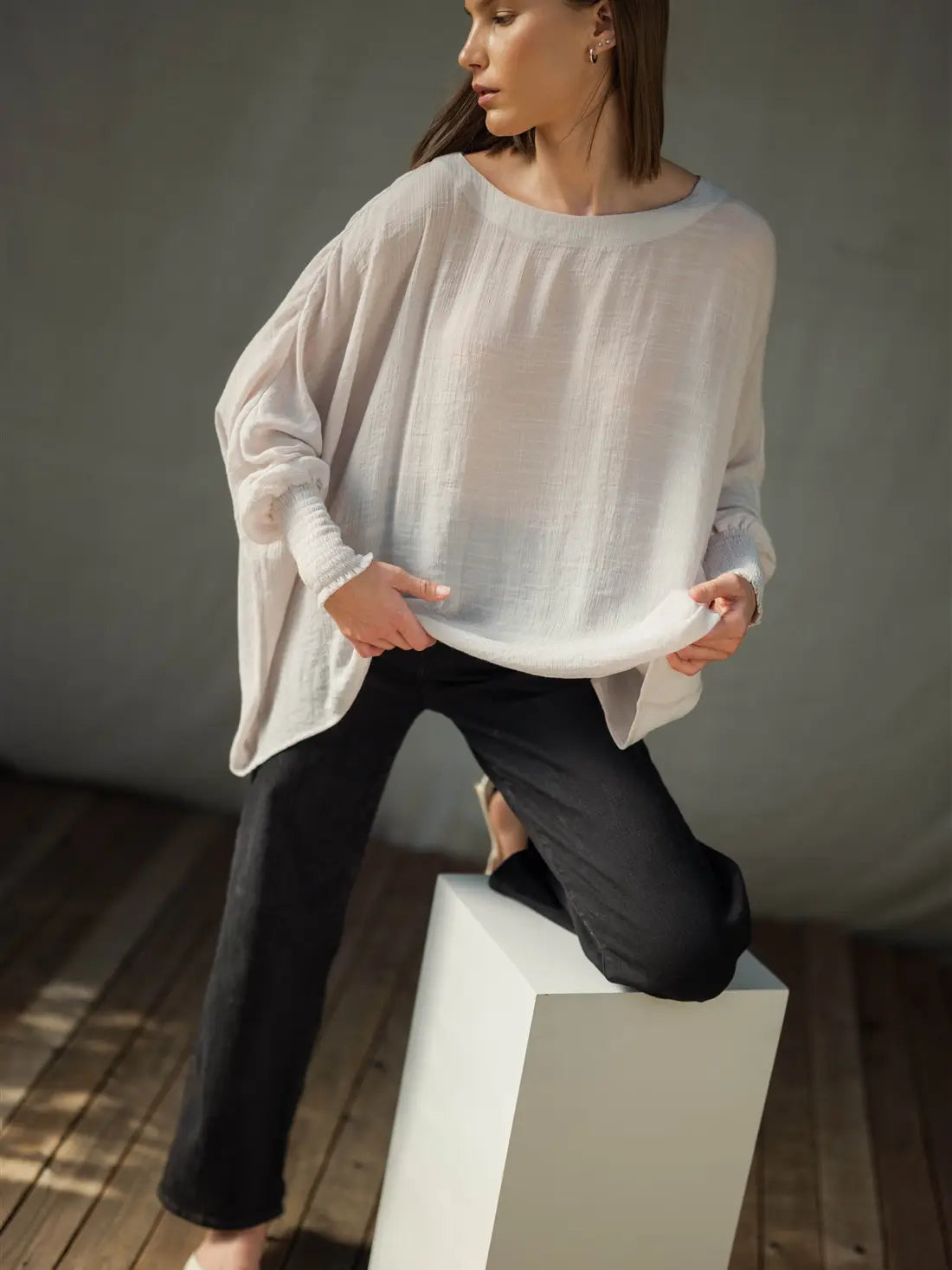 Dove Boat Neck Top