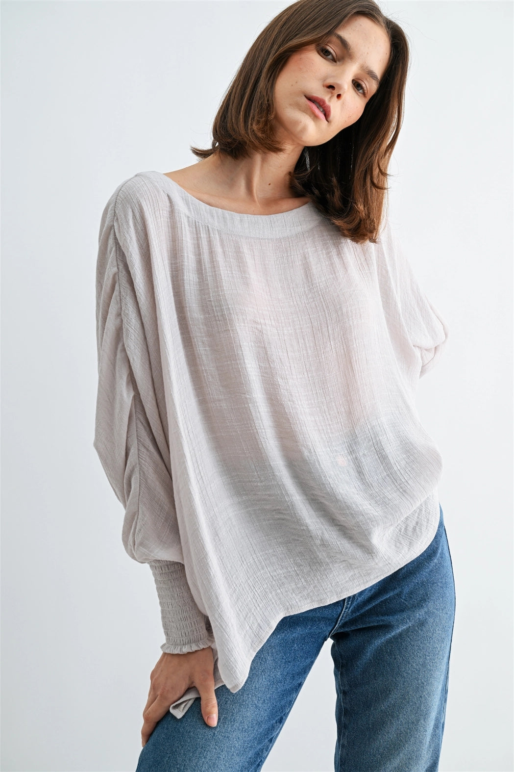 Dove Boat Neck Top