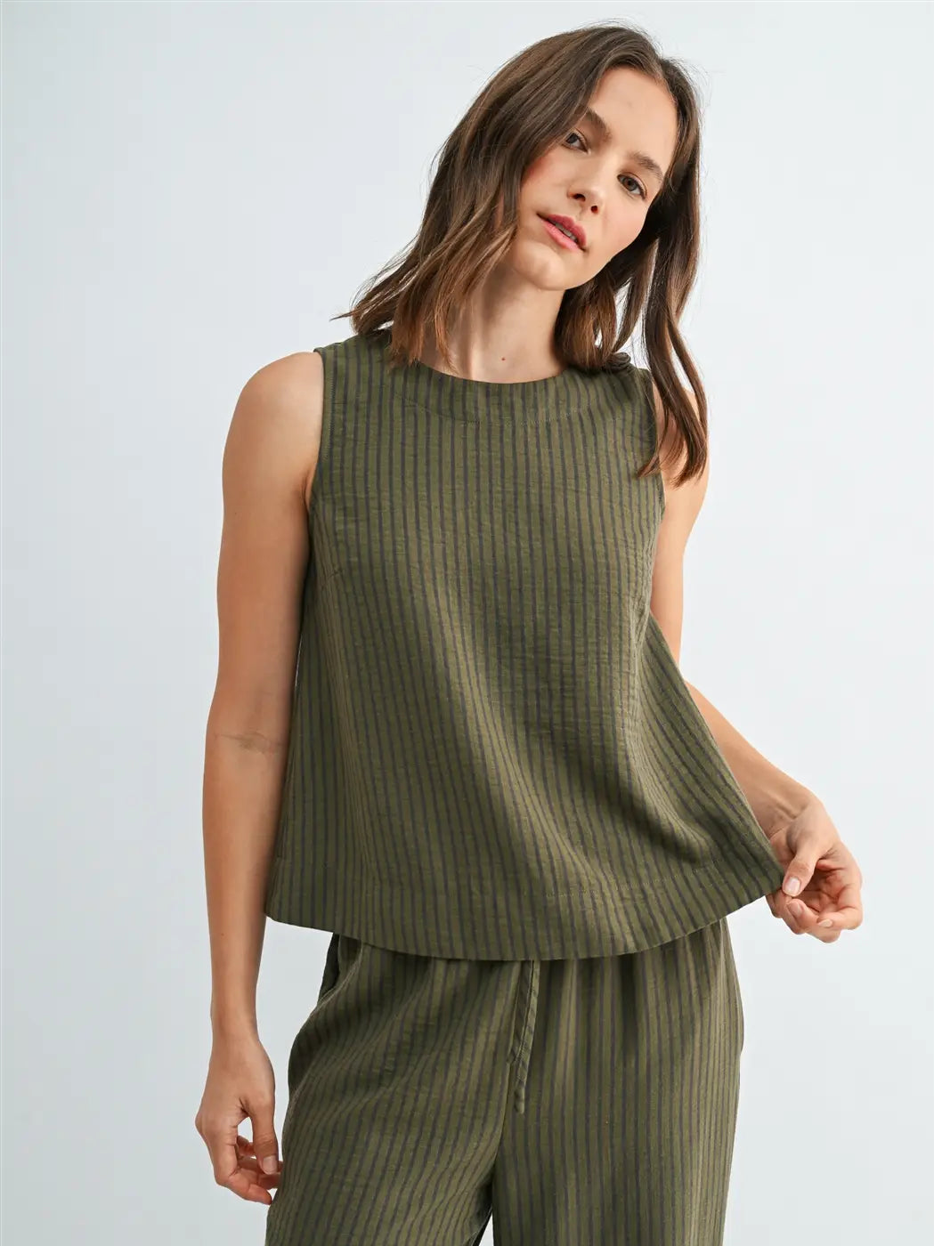 Olivia Button Back Tank