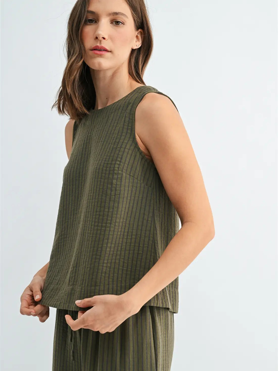 Olivia Button Back Tank