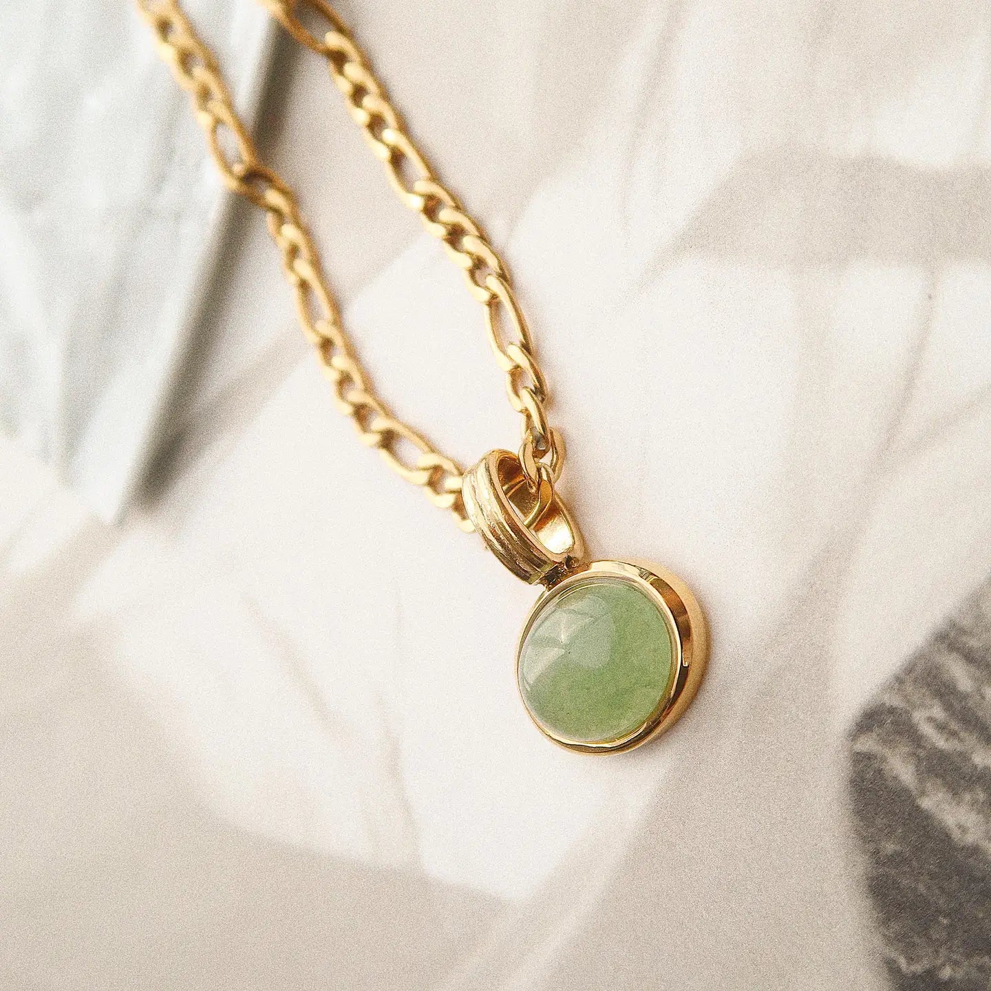 Winslow Non Tarnish Green Necklace