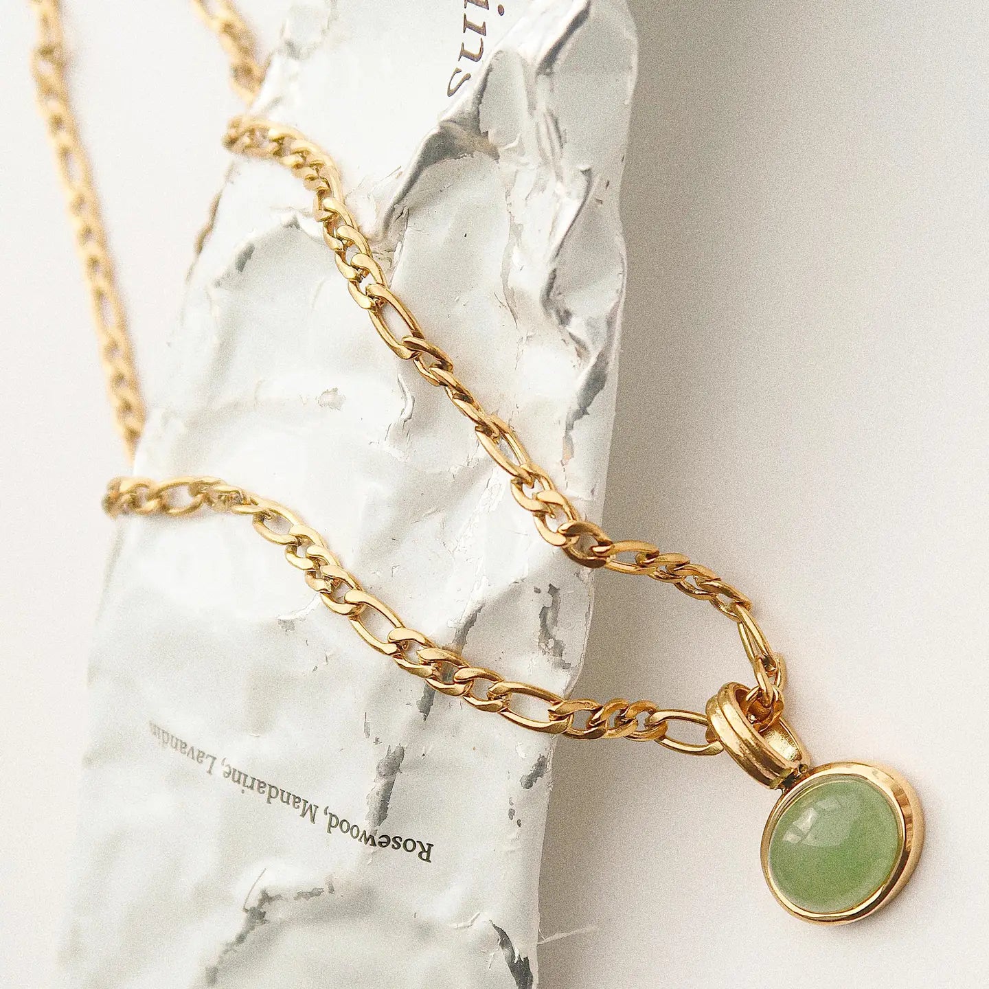 Winslow Non Tarnish Green Necklace