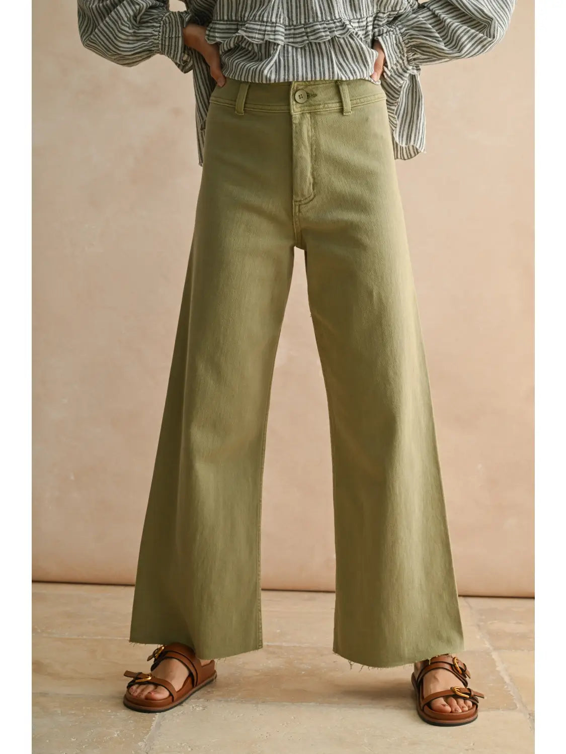 Straight Wide Leg - Sage