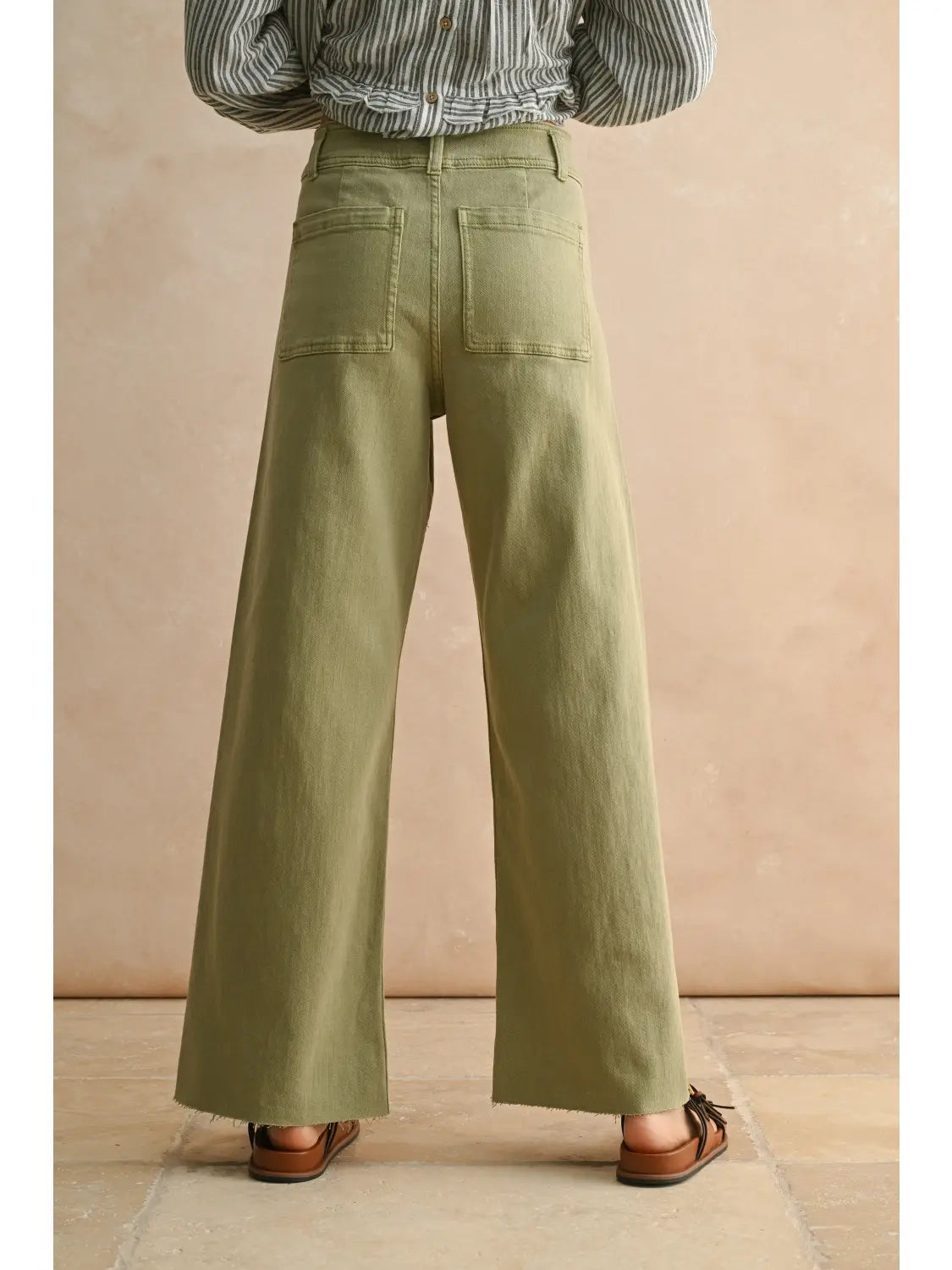 Straight Wide Leg - Sage