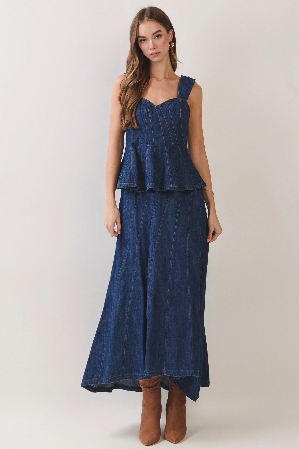 Sweetheart Denim Top
