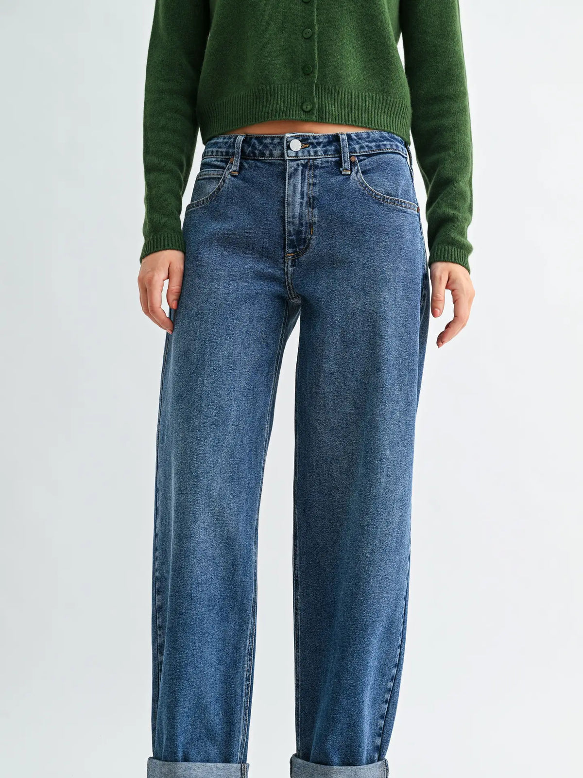 Cuffed Barrel Denim