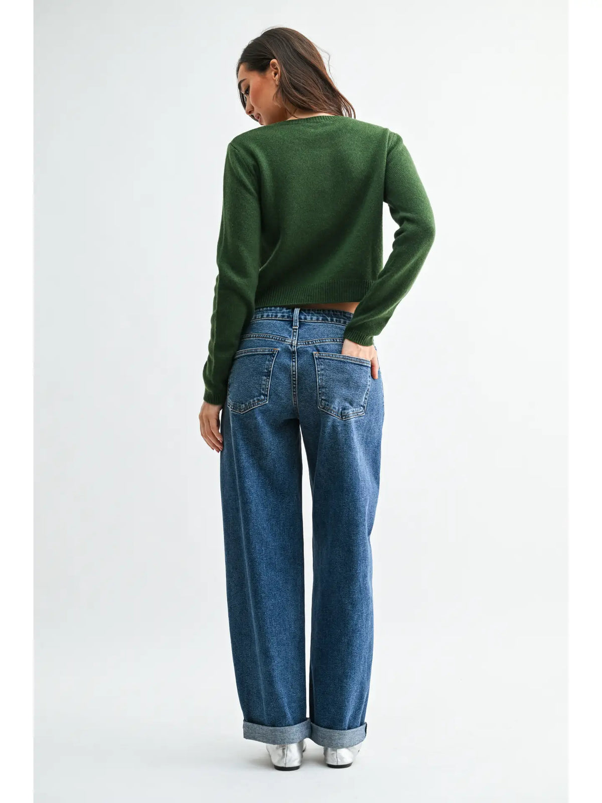 Cuffed Barrel Denim