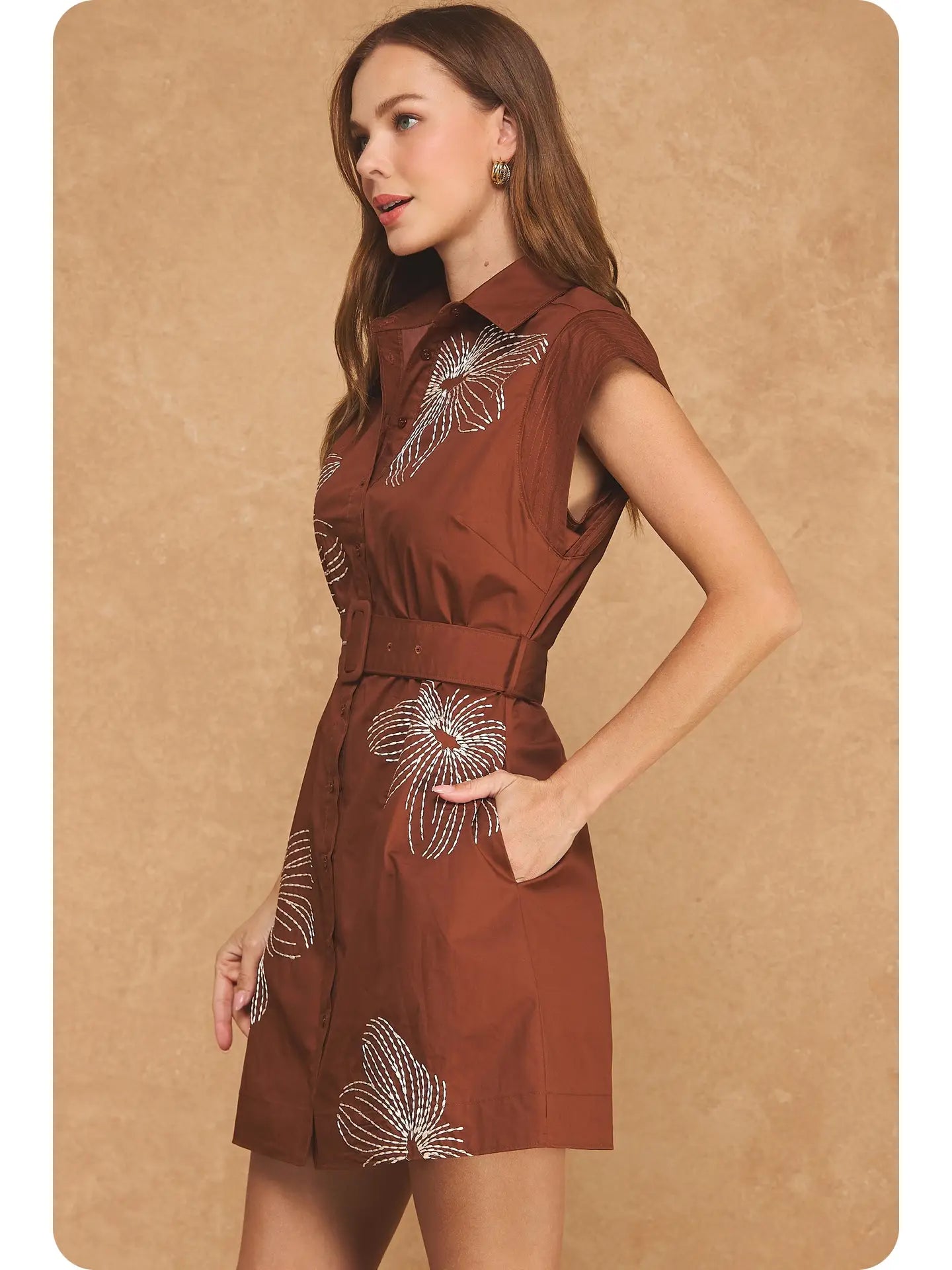 Embroidered Flower Dress