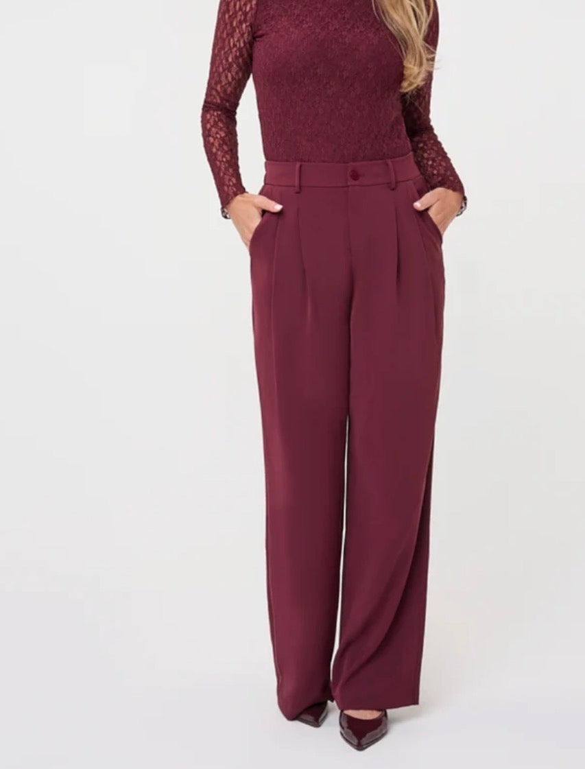 Merlot Wide Leg Trouser