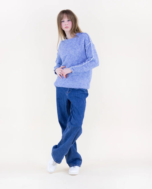 Whipstitch Boyfriend Sweater