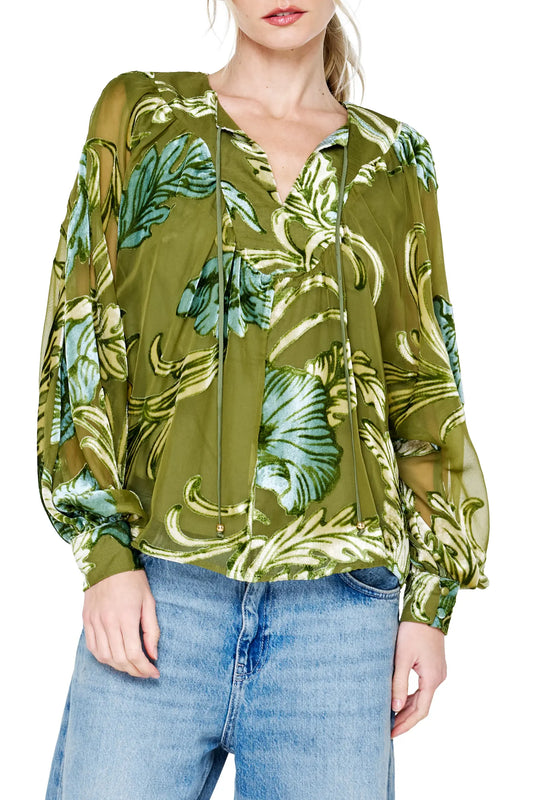 Cindy Velvet Blouse