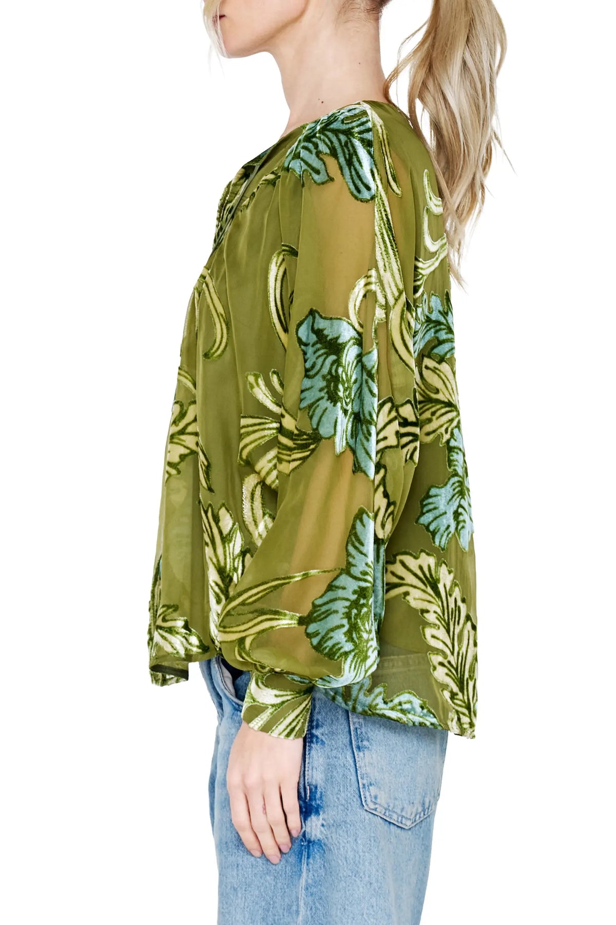 Cindy Velvet Blouse
