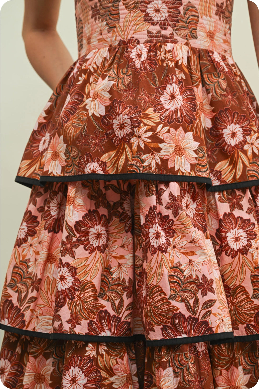Retro Flora Print Dress