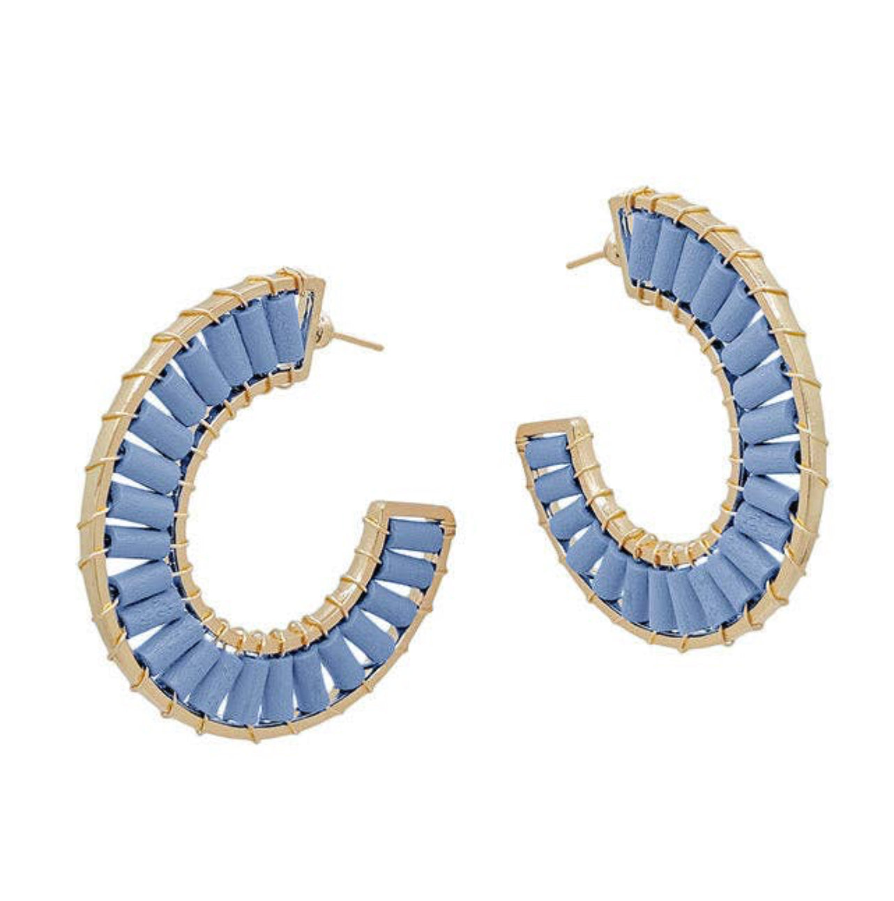 Bead Hoops- 4 Colors