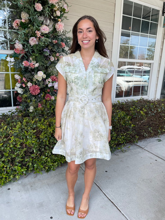 Beulah - Palm Mini Dress