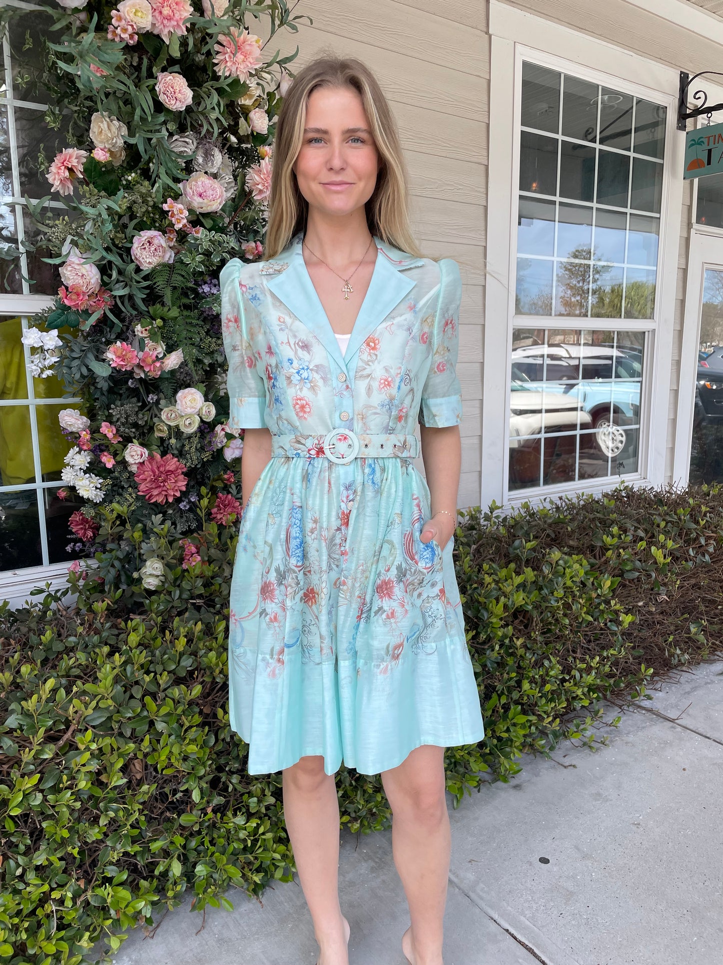 Beulah Mint To Be Mini Dress