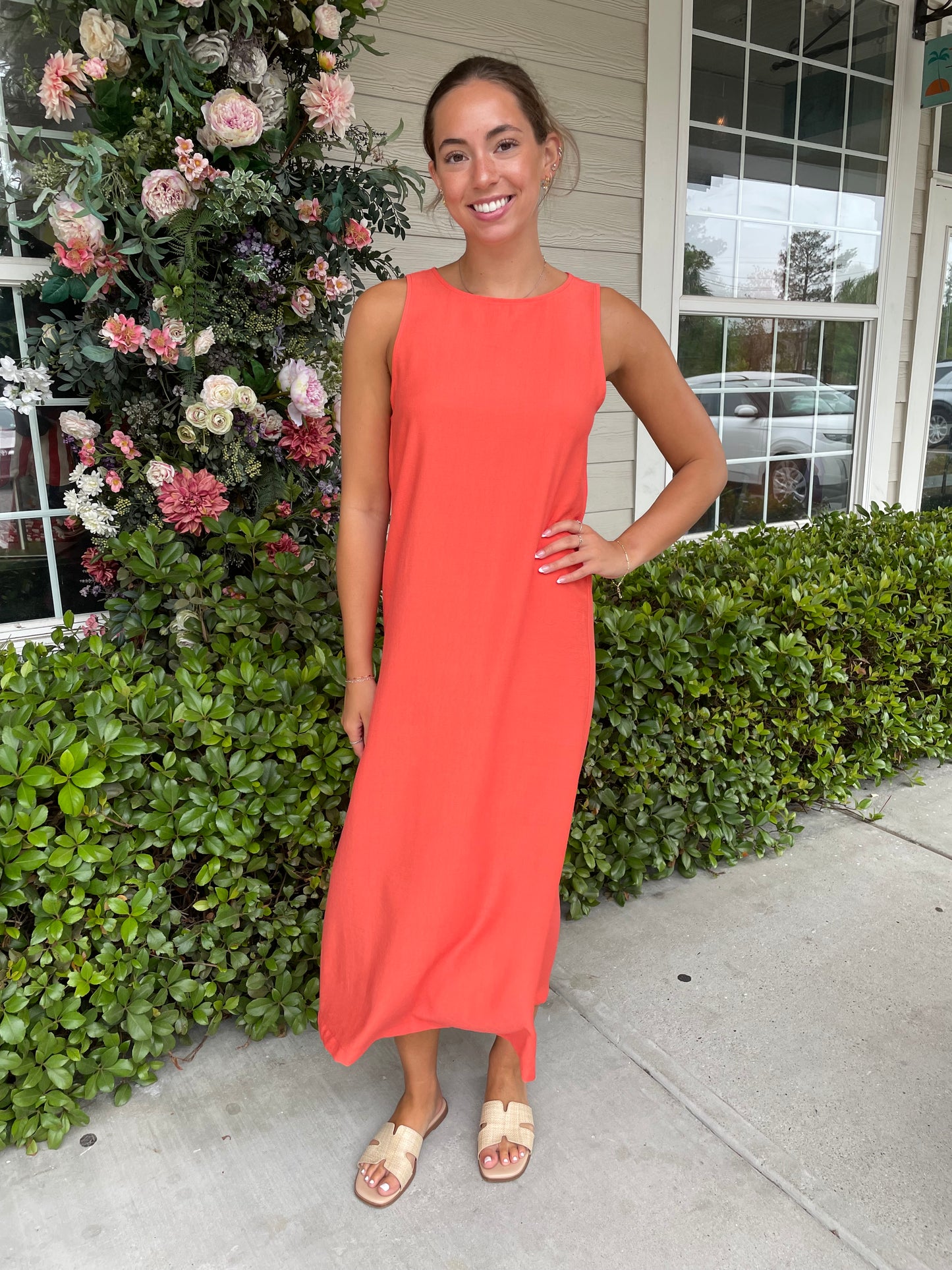 Coral Cali Dress
