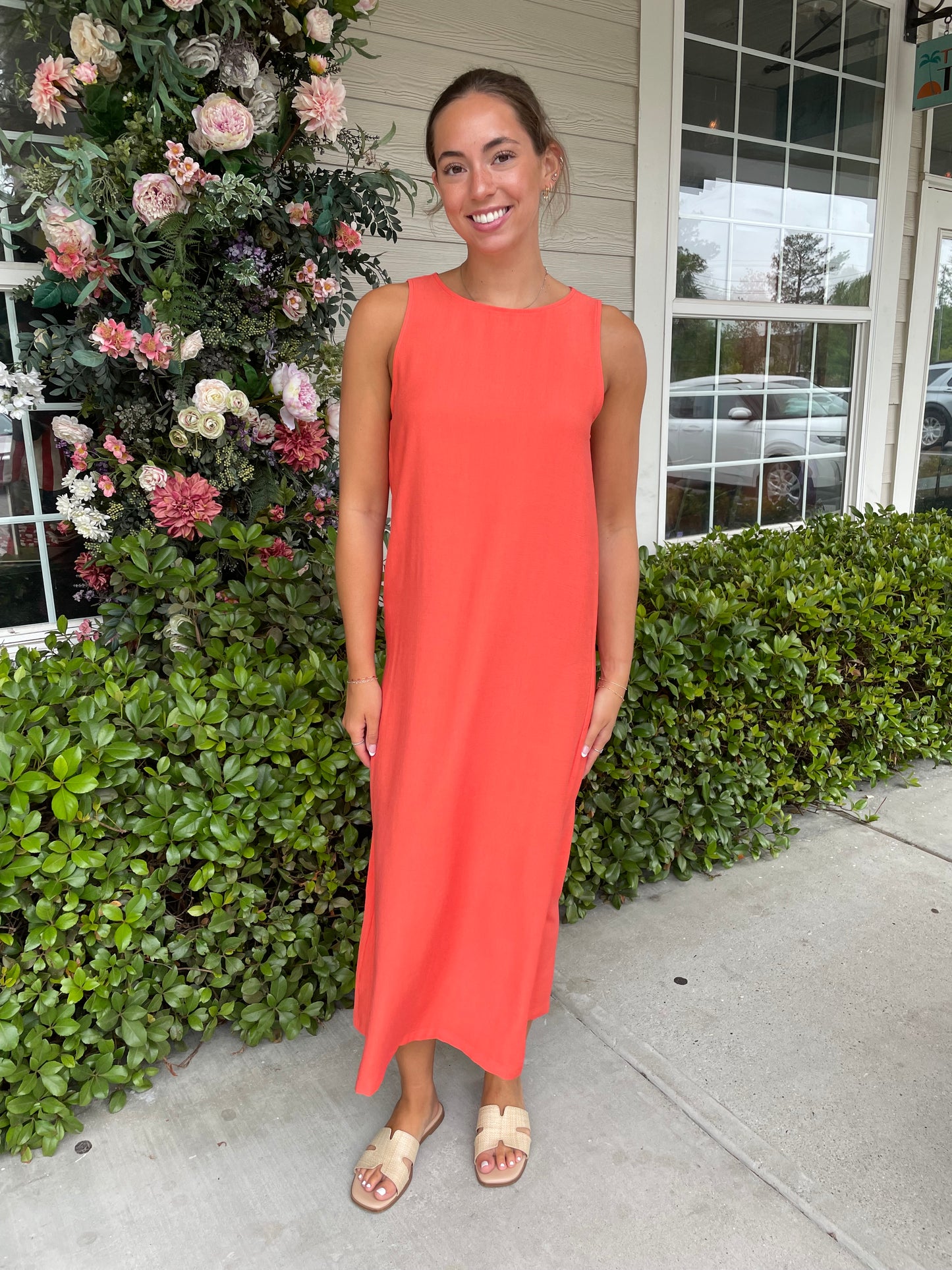 Coral Cali Dress