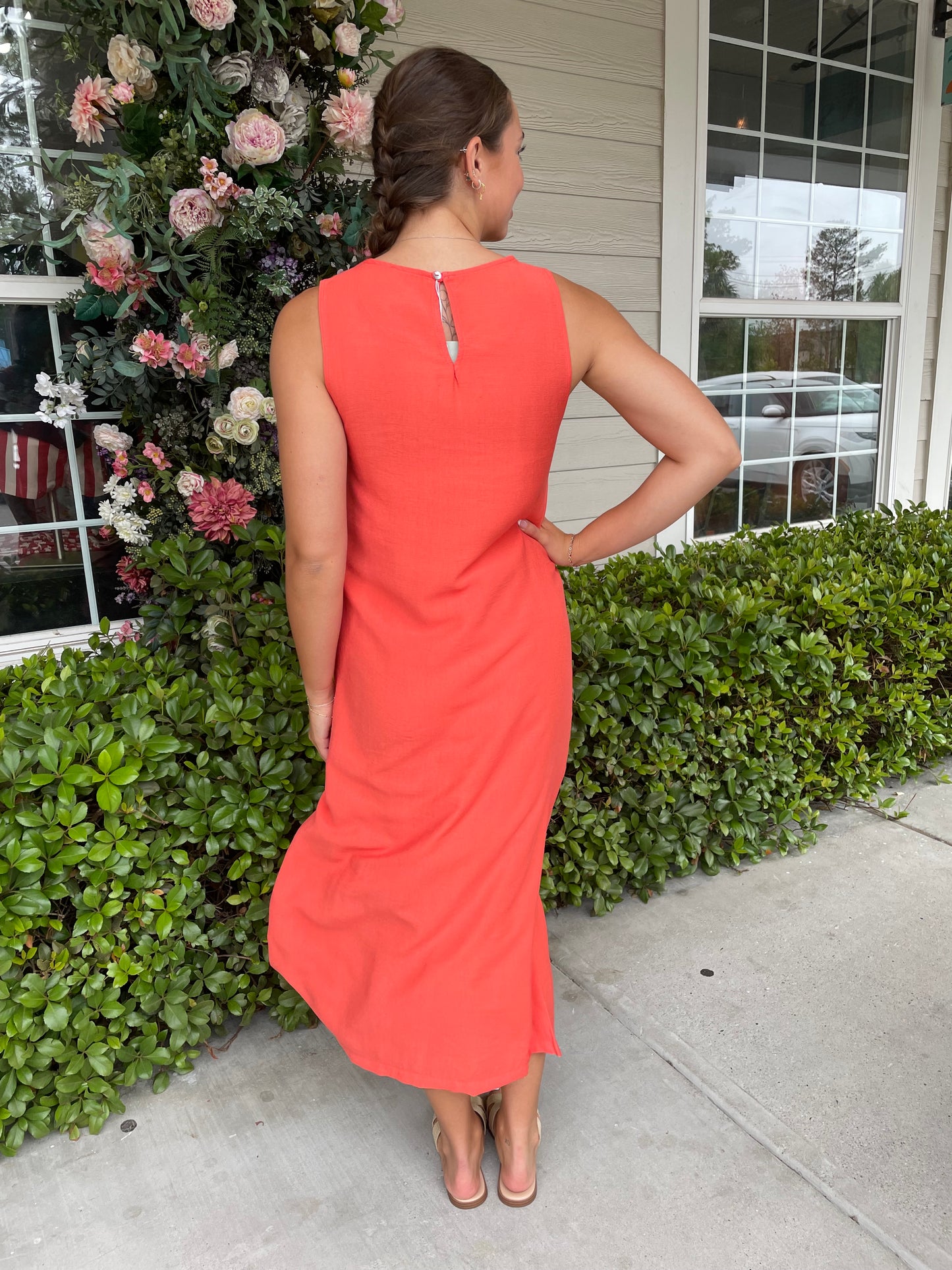 Coral Cali Dress