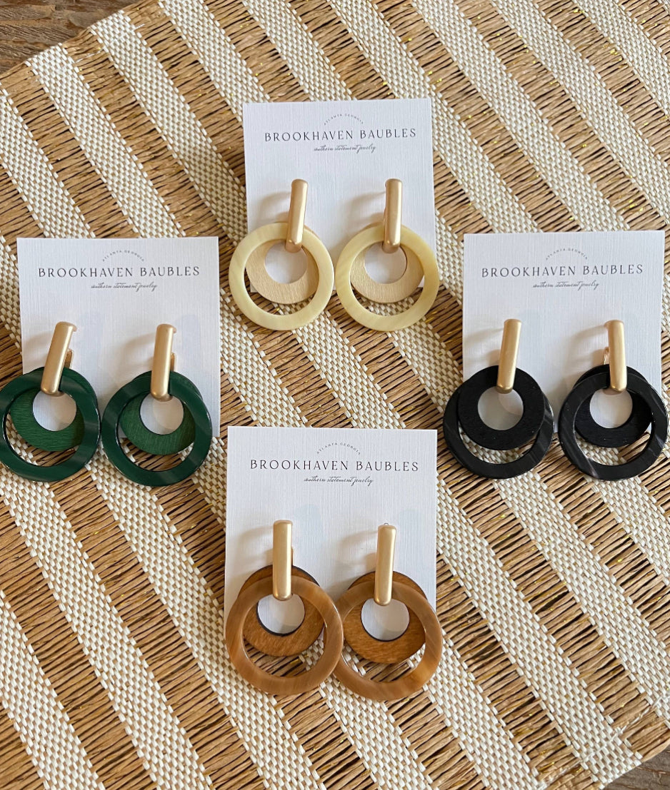 Layered Circle Earring - 4 Colors